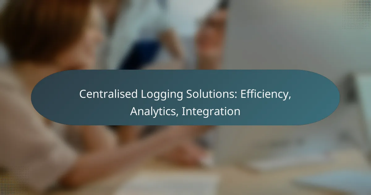 Centralised Logging Solutions: Efficiency, Analytics, Integration