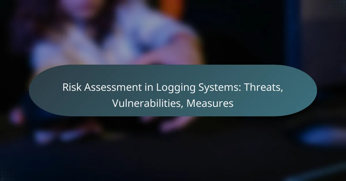 Risk Assessment in Logging Systems: Threats, Vulnerabilities, Measures